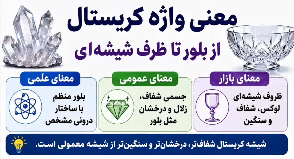 معنی واژه کریستال